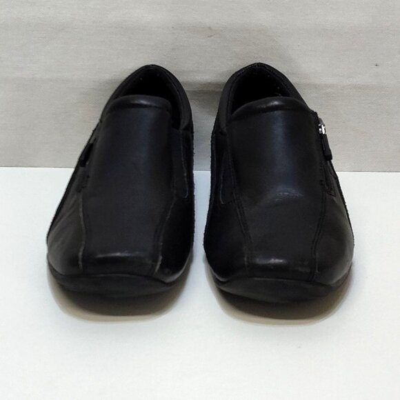 Jasmin Alaina Slip-On Loafer Leather Upper Side Zipper Accent Suede Trim Size 8M - Picture 3 of 9